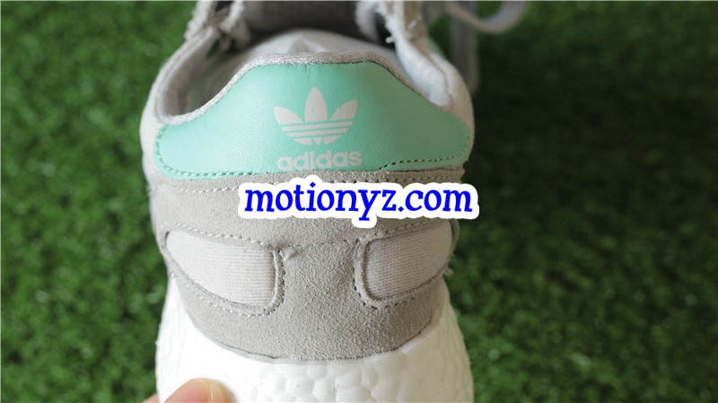 Real Boost Adidas Iniki Runner Green Grey BB2747